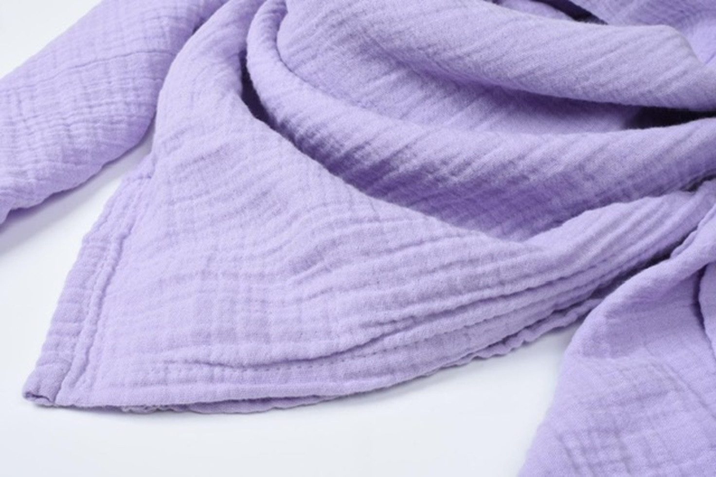 Musselin Welt Halstuch Musselin Halstuch in Flieder aus Biobaumwolle günstig online kaufen