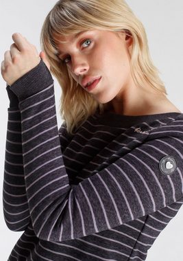 Ragwear Sweater TASHI Longsleeve Pullover im Streifen-Design