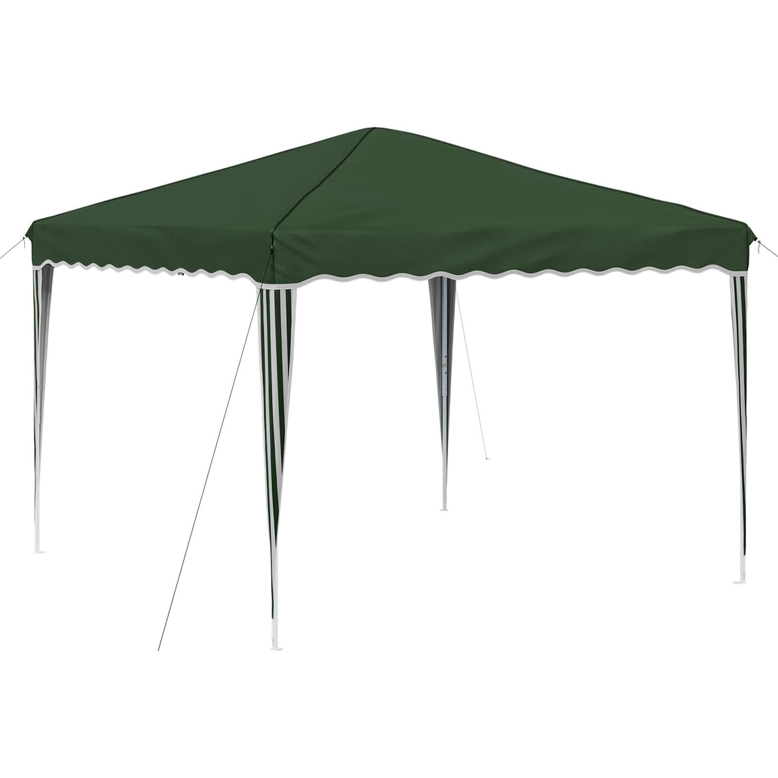 vidaXL Partyzelt Pop-up Partyzelt 288 x 288 x 245 cm Grün Oxford-Stoff