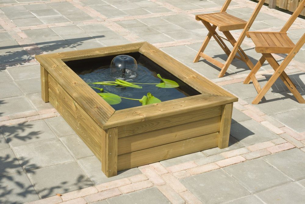 Ubbink Fertigteich Ubbink Quadro Wood I günstig online kaufen