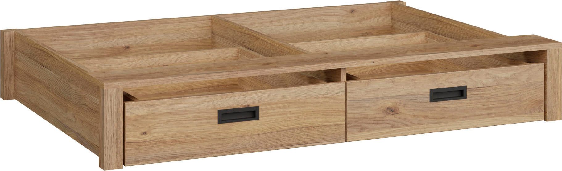 FORTE Schubkasten Jytana Jugendzimmer, B/H/T 128,2/21,2/91,5 cm 2 separate Schubkästen
