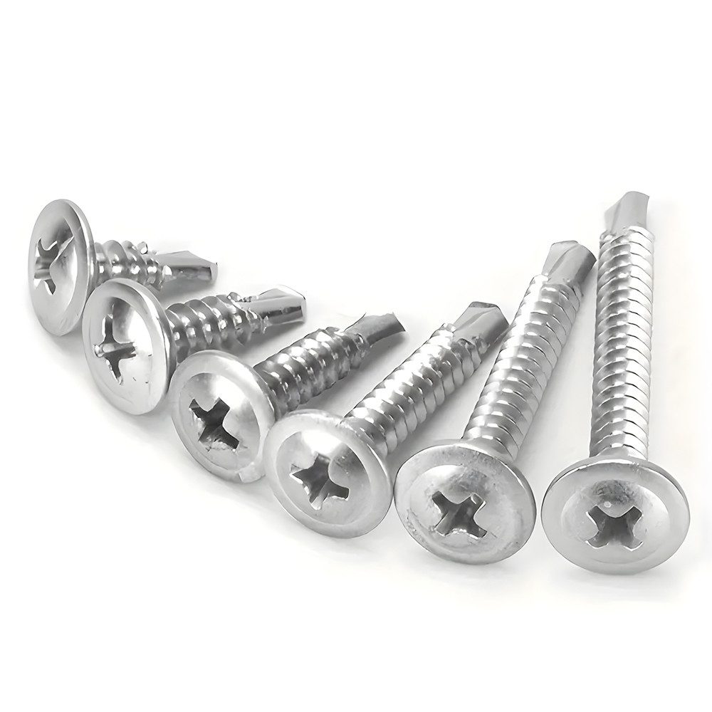 PODOFO Гвинти-Set Edelstahl-Hochgeschwindigkeitsstahl-Senkkopfschrauben 250tlg, (250 St), 1/2-Zoll, 5/8-Zoll, 3/4-Zoll, 1-Zoll, 1-1/4-Zoll