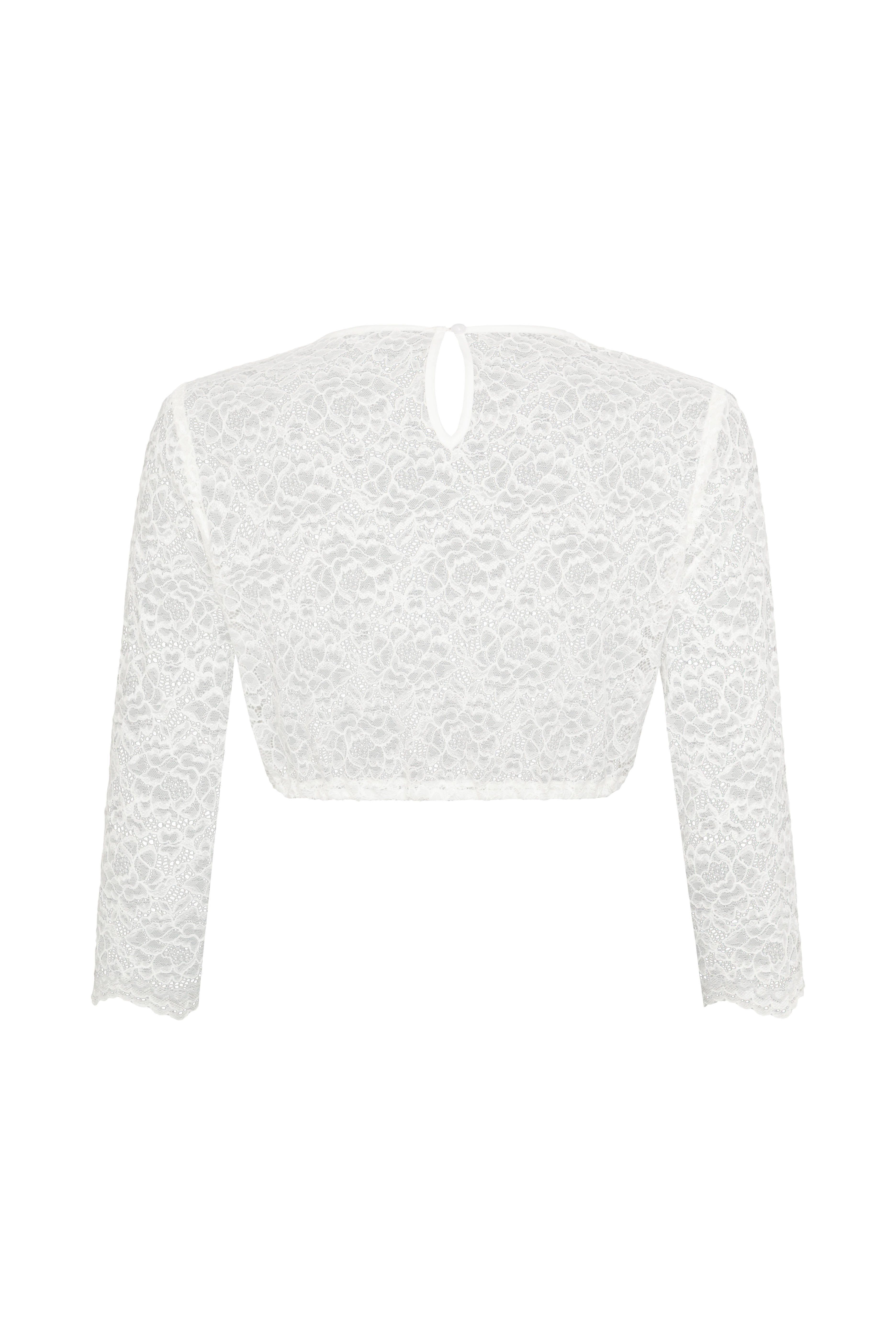 Ramona Lippert Dirndlbluse Dirndlbluse „Jana“ aus Spitze in Ecru günstig online kaufen