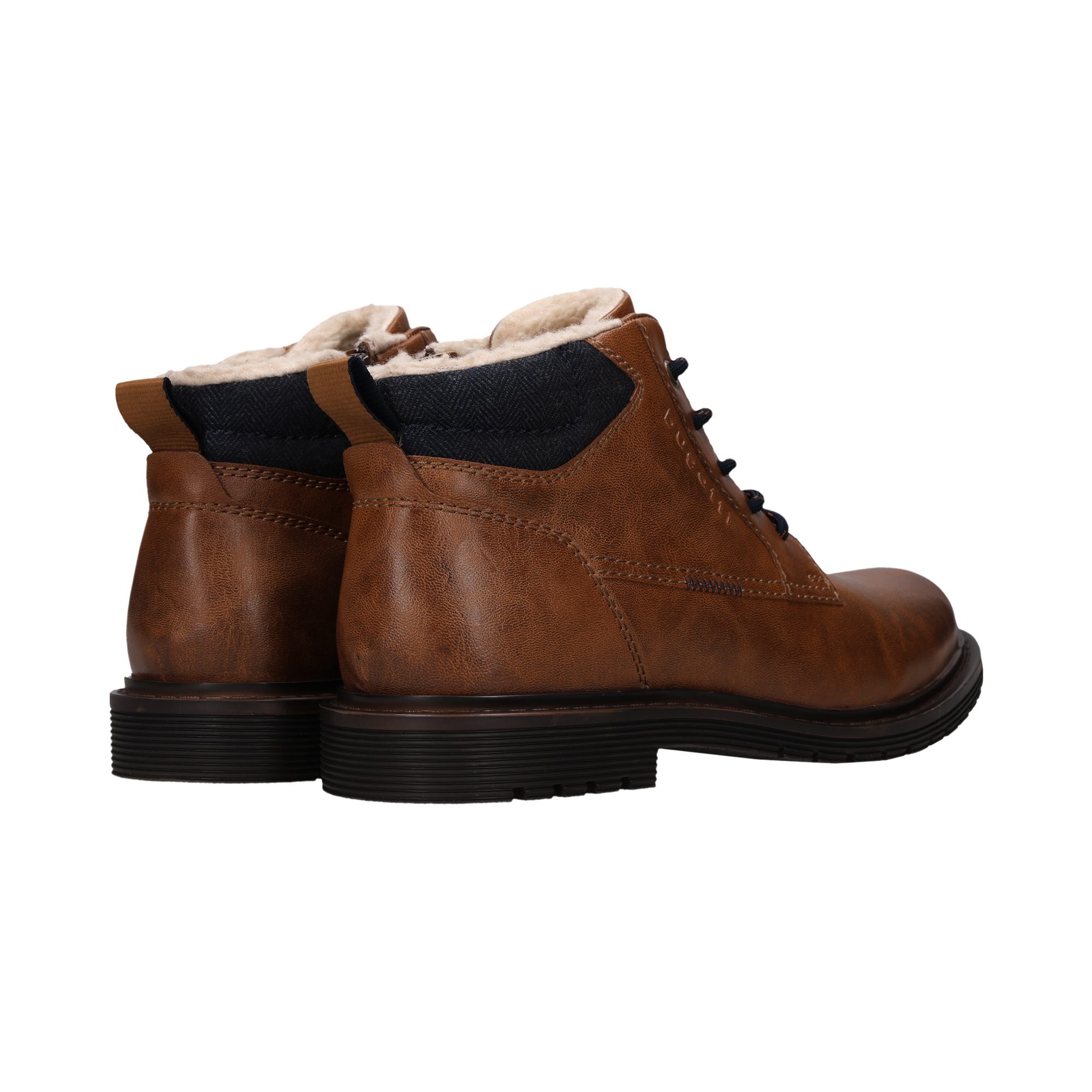 bugatti Schnürboots Winterboots, Schnürstiefelette mit Warmfutter