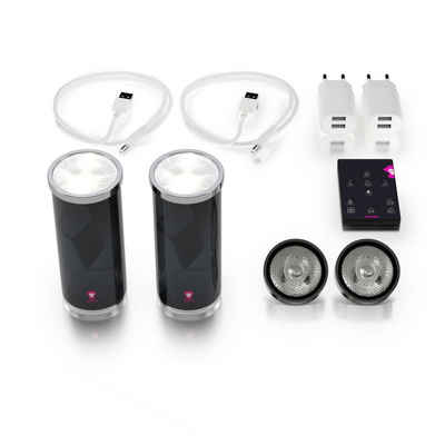 Ape Labs LED Scheinwerfer, LightCan V2 Set of 2 - grey - Akkubetriebener LED Scheinwerfer
