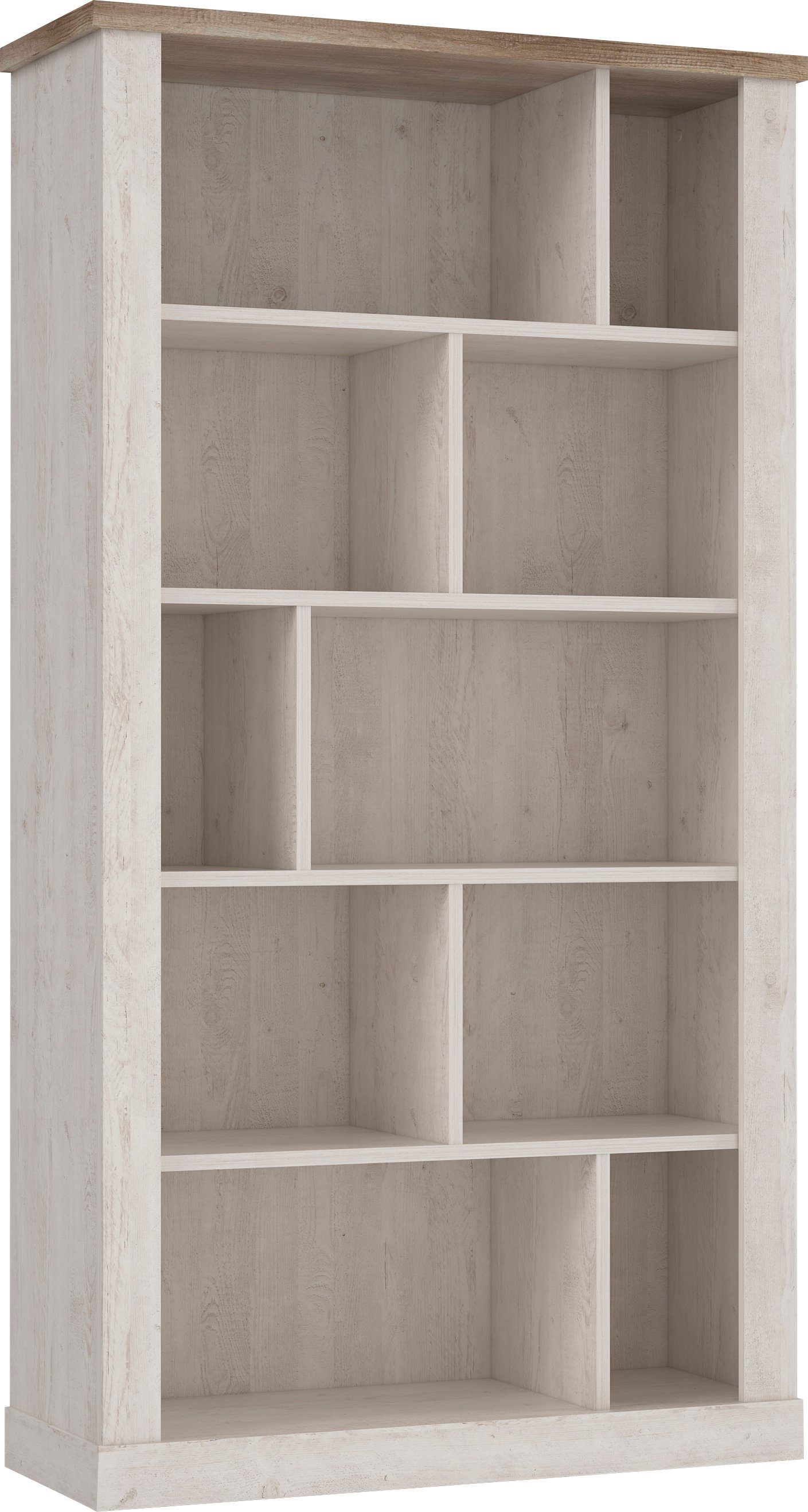 FORTE Aktenregal Duro, Höhe 212 cm, Bücherregal im Landhausstil
