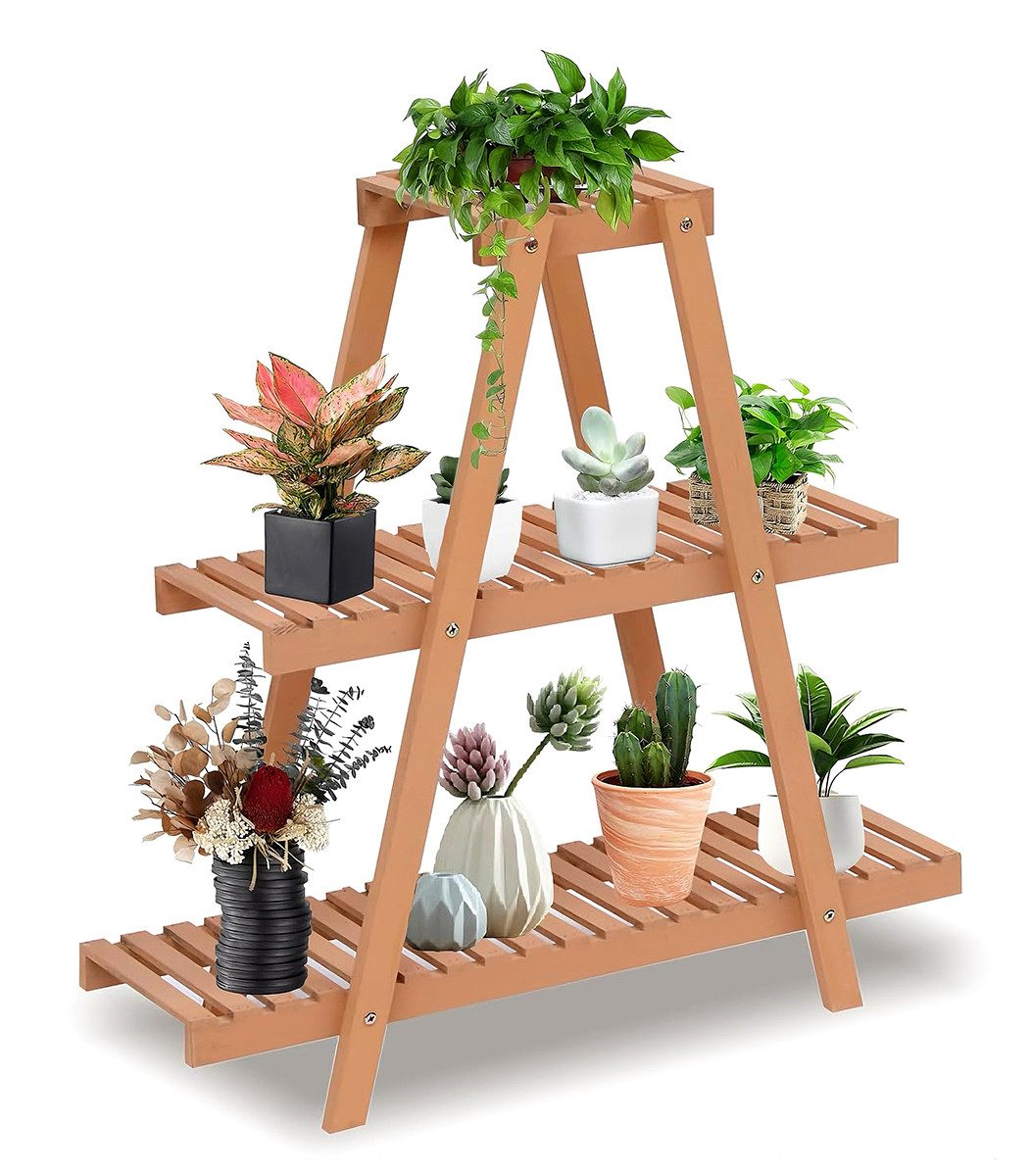 Happy Home Spalier Pflanzenregal Holz, 3-stufiges günstig online kaufen