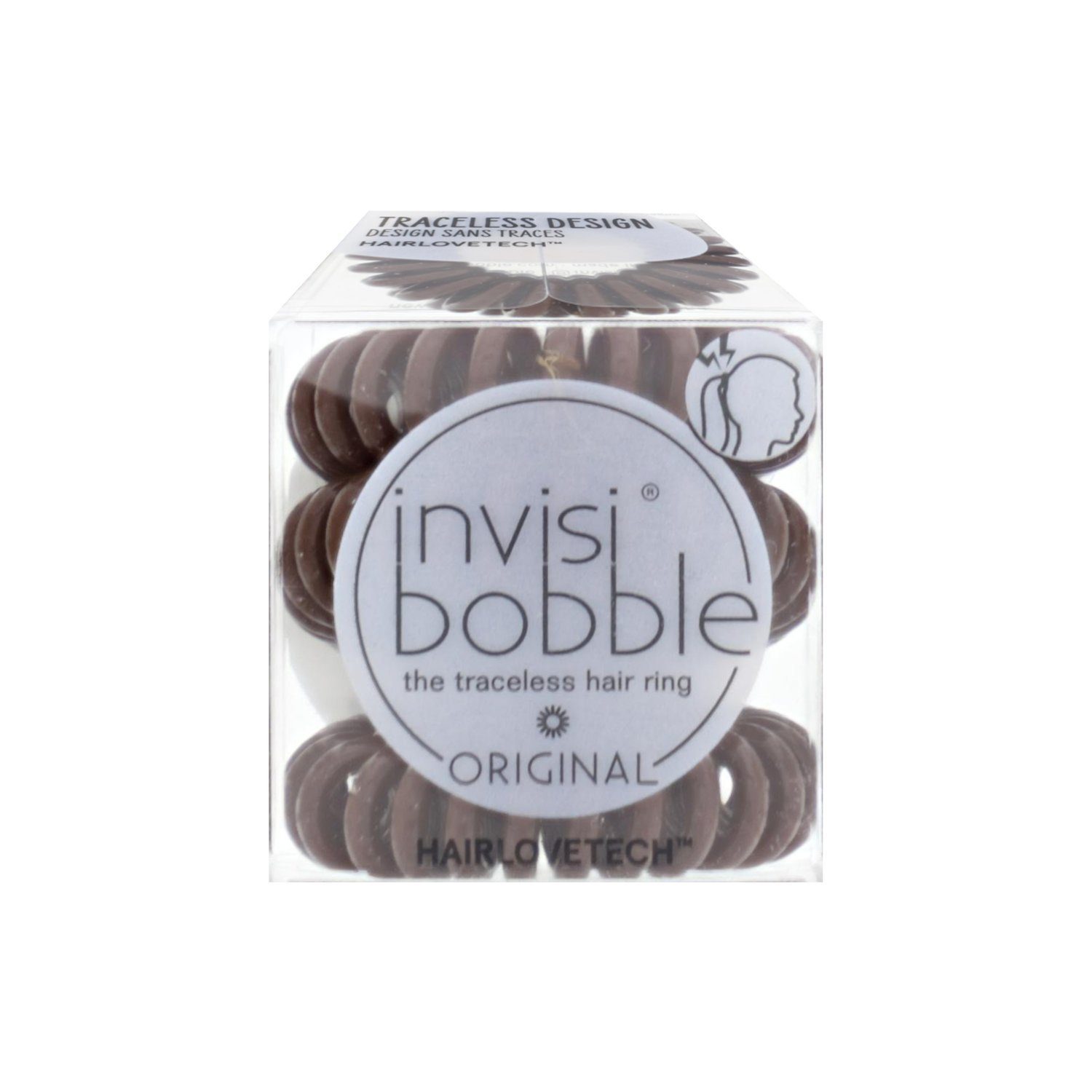 invisibobble Spiral-Haargummi invisibobble Original Pretzel Brown 3 Spirale Резинки для волосся braun starker
