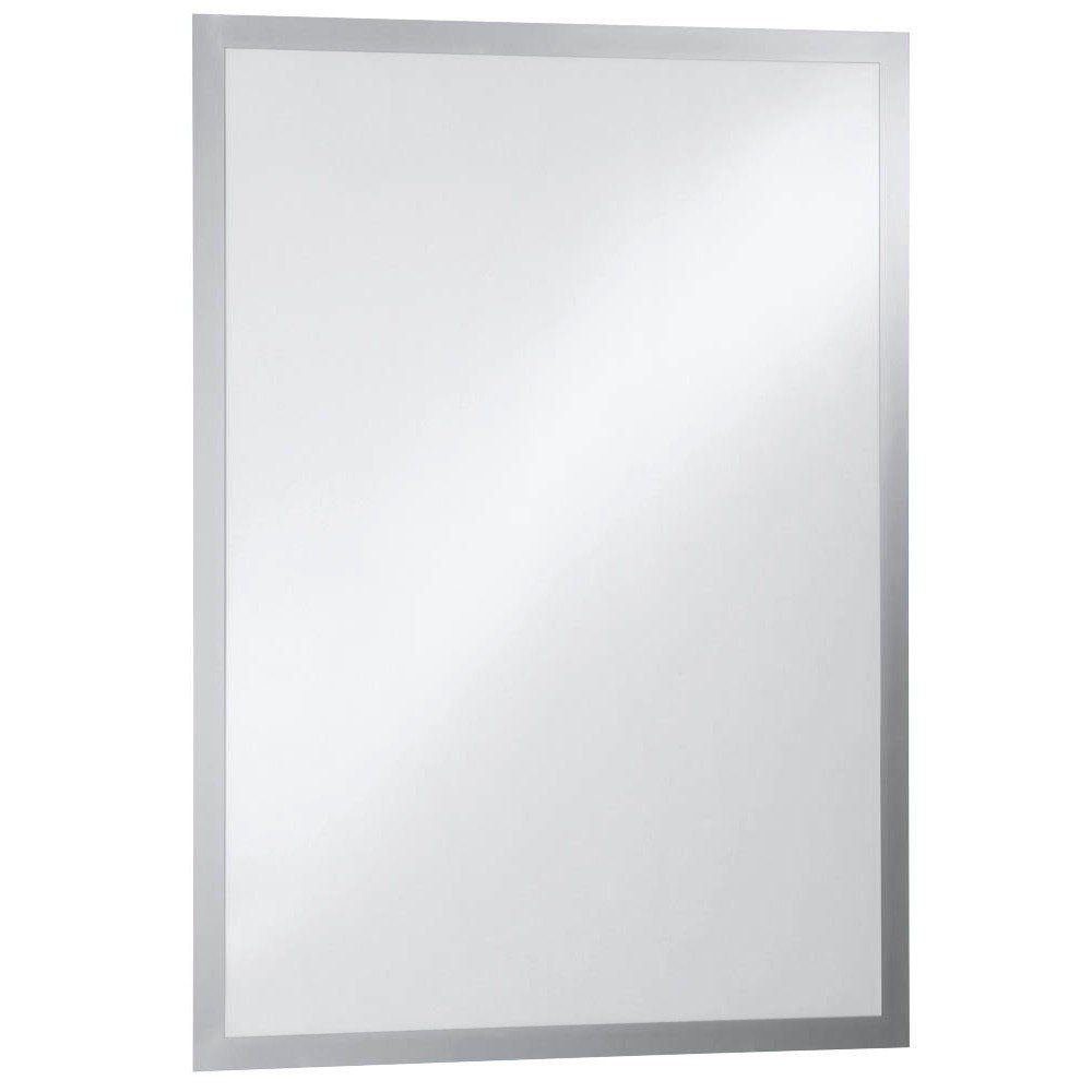 DURAFRAME® Von POSTER Magnetrahmen Inforahmen Hinweisschild ablösbar, 1 aufklappbar, Reflexionsarm A2 DURABLE silber, - (1 Glas St),