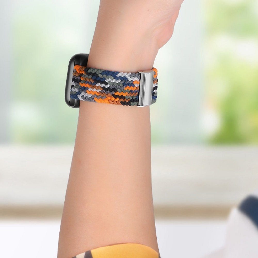 Stoffarmband Mehrfarben Smartwatch-Armband Armband / (1) Watch SE 44mm Apple / 5/4/3/2 45mm cofi1453 42mm für 7/6