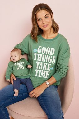 Next Umstandsshirt Sweatshirt-Set aus Baumwolle für Mutter und Baby (2-tlg)