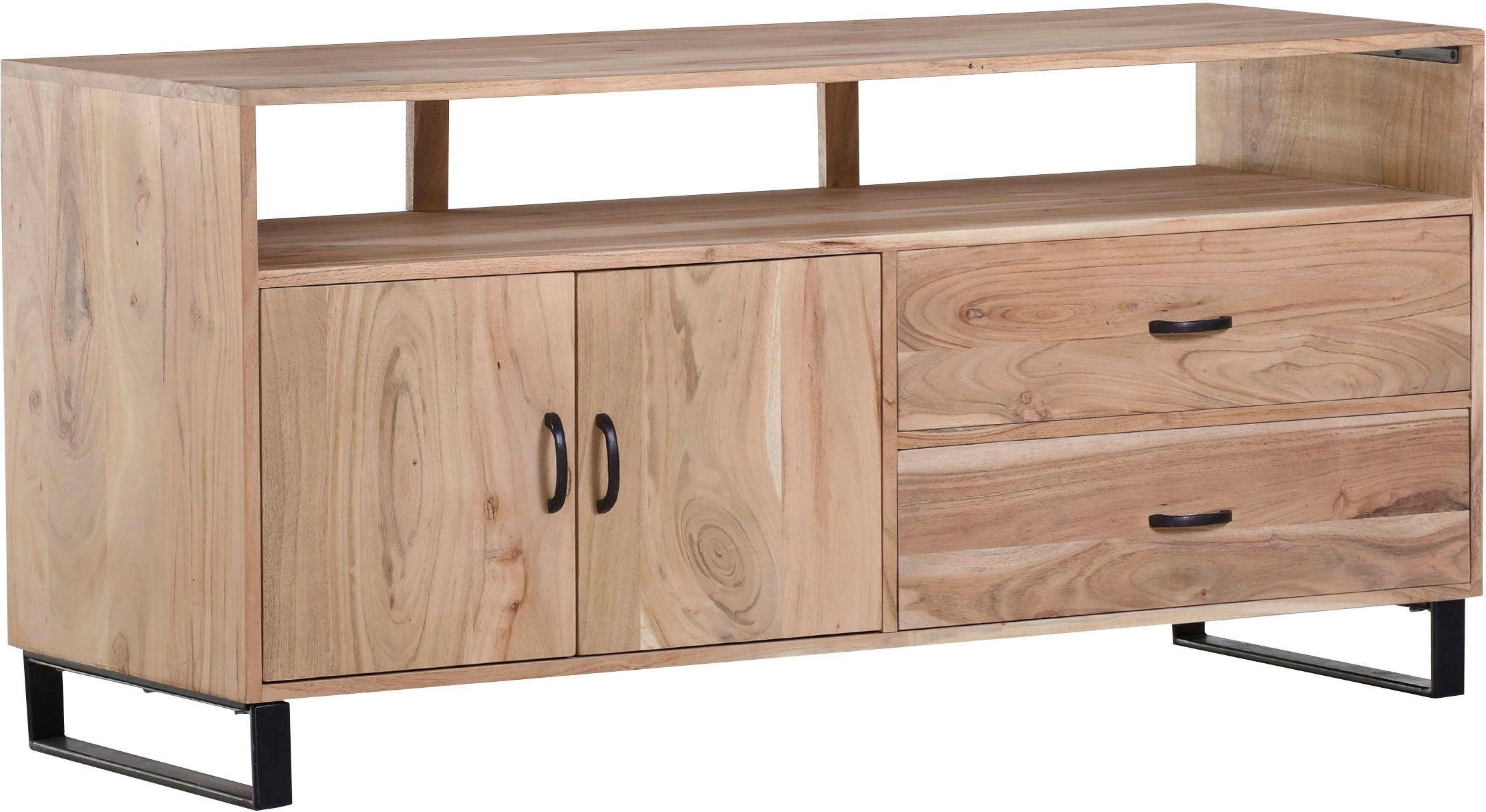 Gutmann Factory Sideboard Georgia, Kommode aus massivem Akazienholz, Breite 140 cm