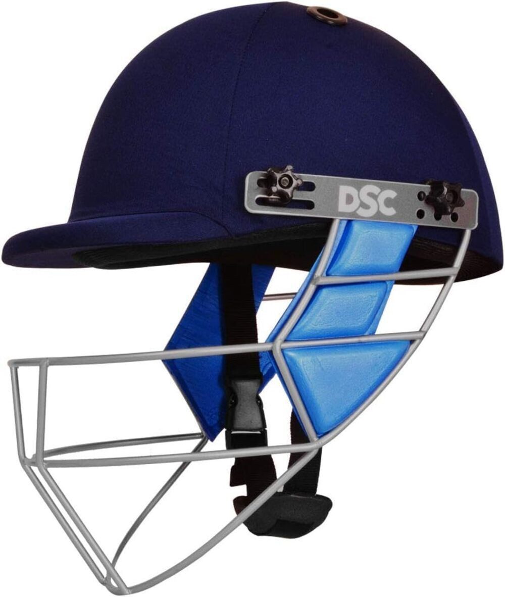 DSC Allroundhelm Guard Cricket-Helm Für Männer & Jungen (Inhalt des Pakets: 1 Cricket-Helm, head protection, face protection, batting helmet, wk helmet), Steel Mesh, Adjustable Back Support Strap, Lightweight