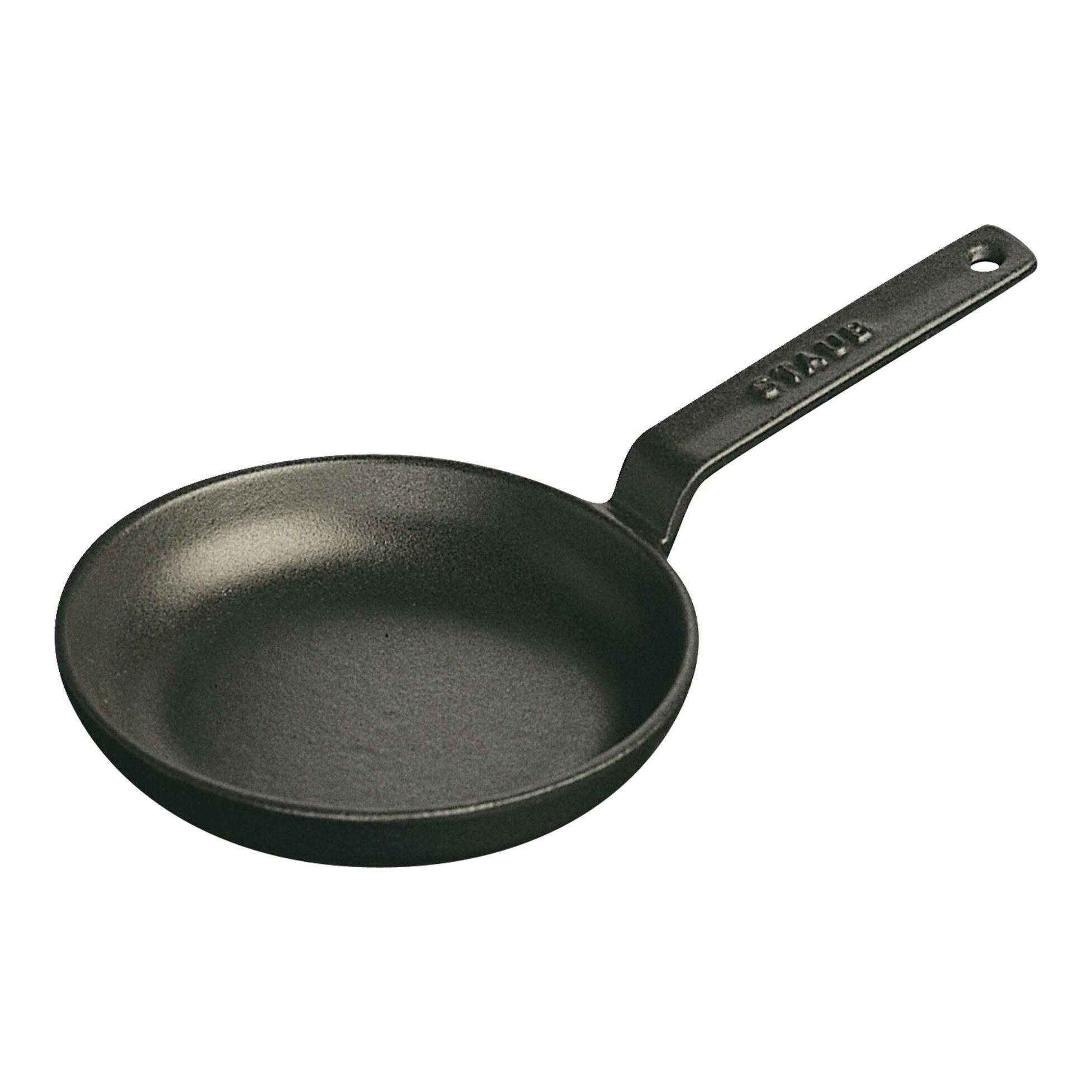 Staub Bratpfanne Staub Pans Mini Bratpfanne, 12 cm Gusseisen Schwarz alle Herdarten, (1-tlg)