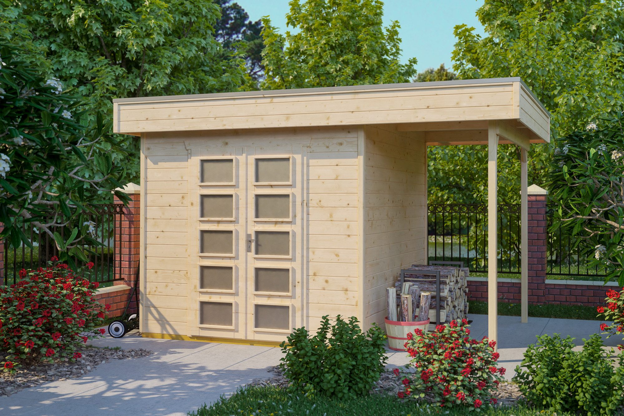 Skanholz Gartenhaus Venlo 2, BxT: 420x290 cm