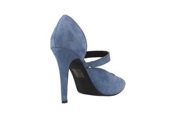 Andres Machado AM5533 Ante Azul Pumps