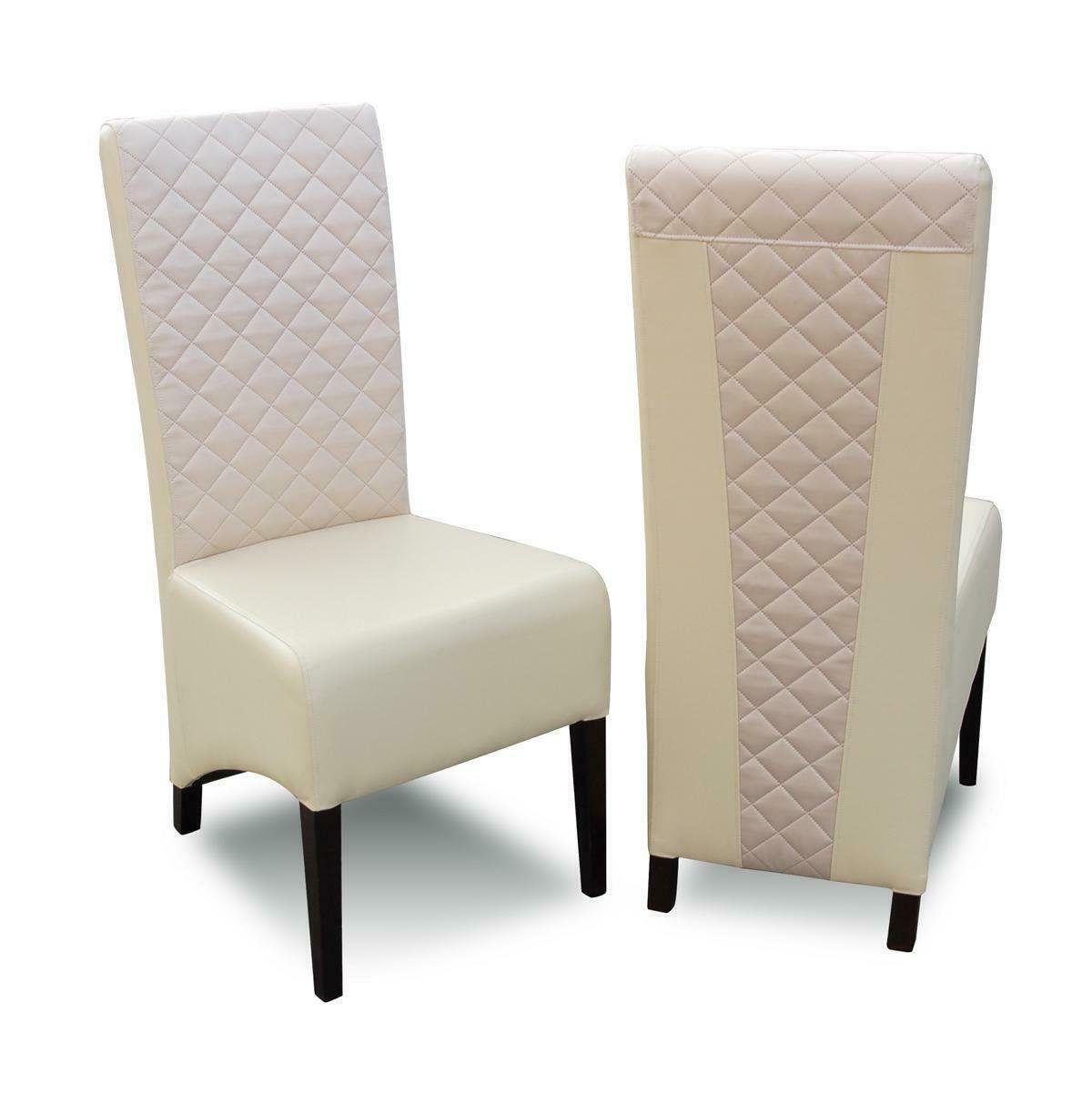 4xStuhl Gruppe Stühle JVmoebel Set Stuhl, Neu Garnitur Gepolsterte Esszimmer Leder Design Stühle