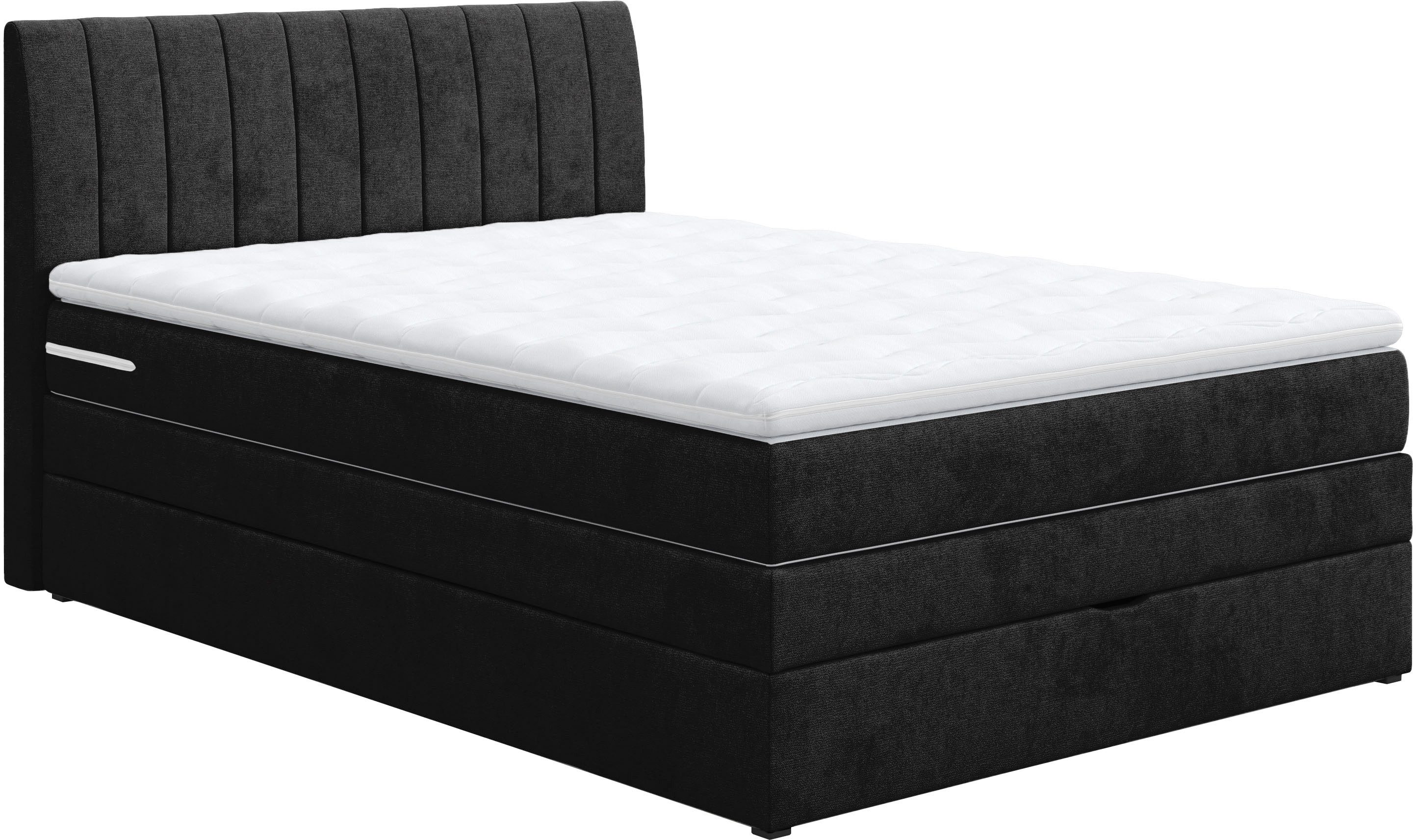 COTTA Boxspringbett Shark inkl. Bettkasten und Topper, erhältlich in den Breiten 140x200cm, 160x200cm und 180x200cm