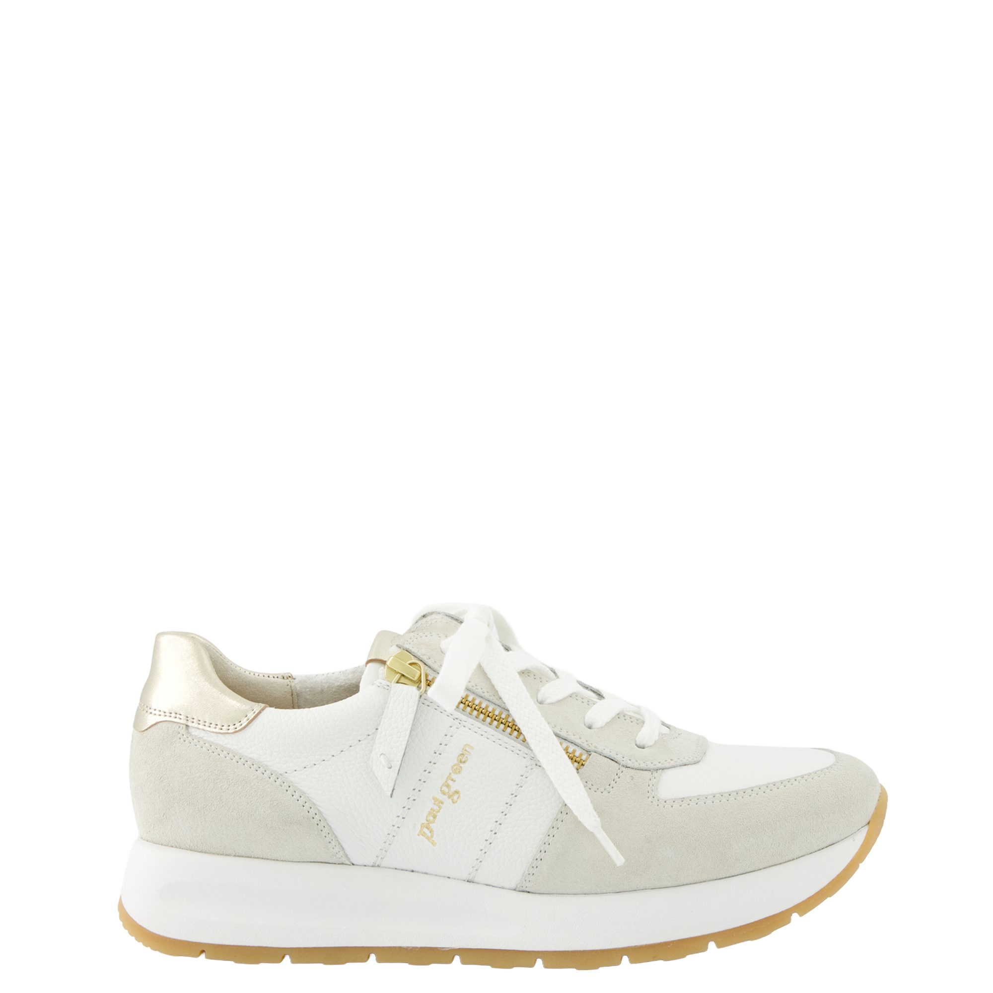 Paul Green 5444-069, Sneaker, Weiß kombiniert, Damen Sneaker