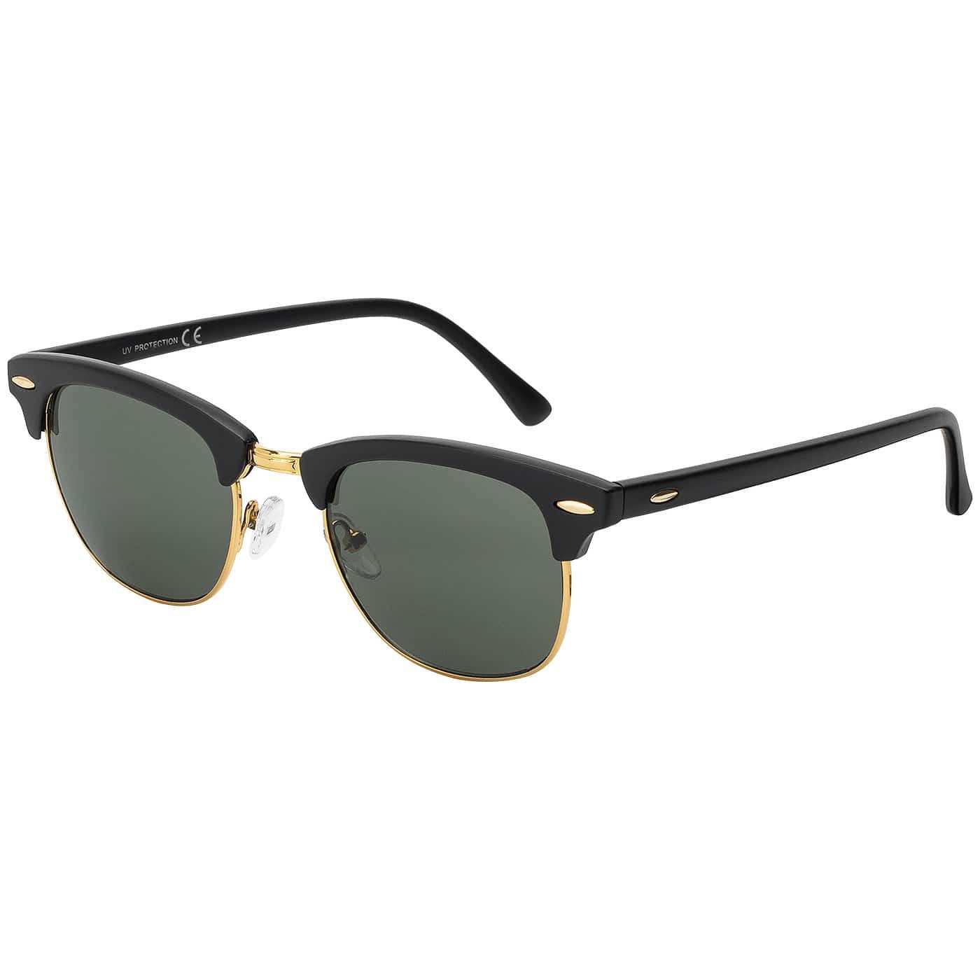 BEZLIT Eyewear Retrosonnenbrille Zeitlos Moderne Sonnenbrille mit Kunststoffrahmen (1-St) mit schwarzen Linsen