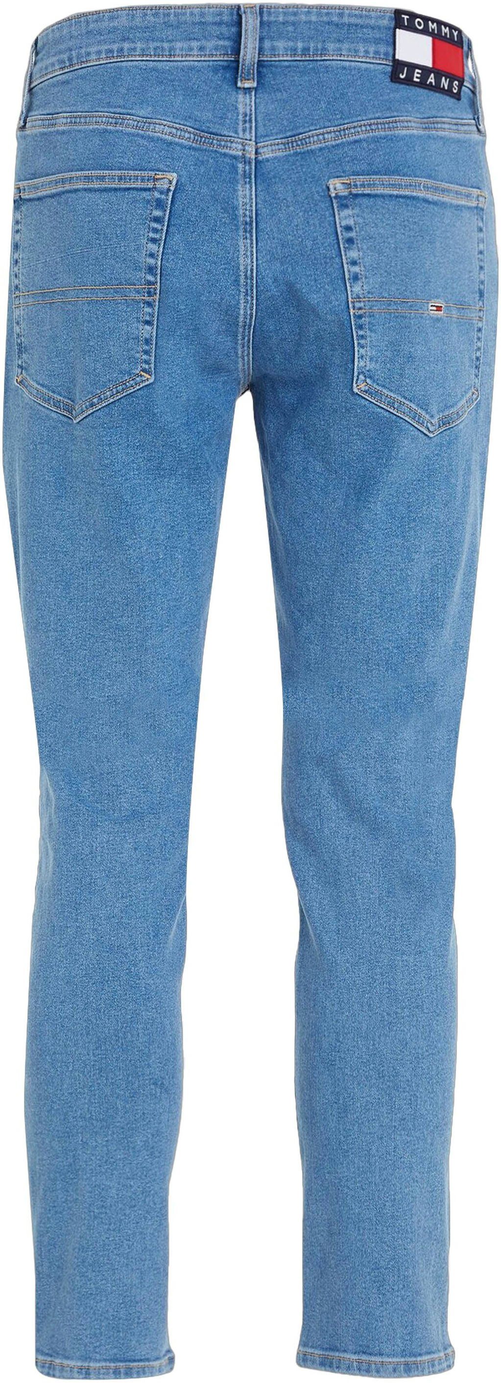 mit AUSTIN TPRD SLIM Tommy Slim-fit-Jeans blue Lederbadge Jeans
