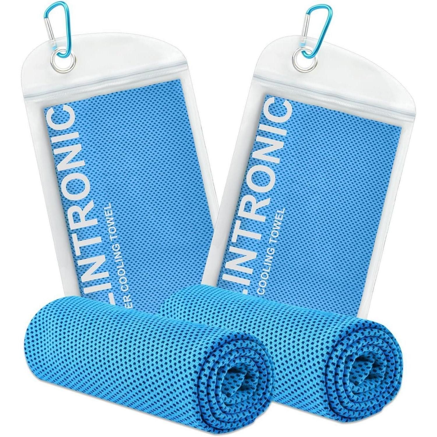 LuxusKollektion Sporthandtuch Kühlendes Handtuch Set Mikrofaser Cooling Towel für Golf Fitness Yoga