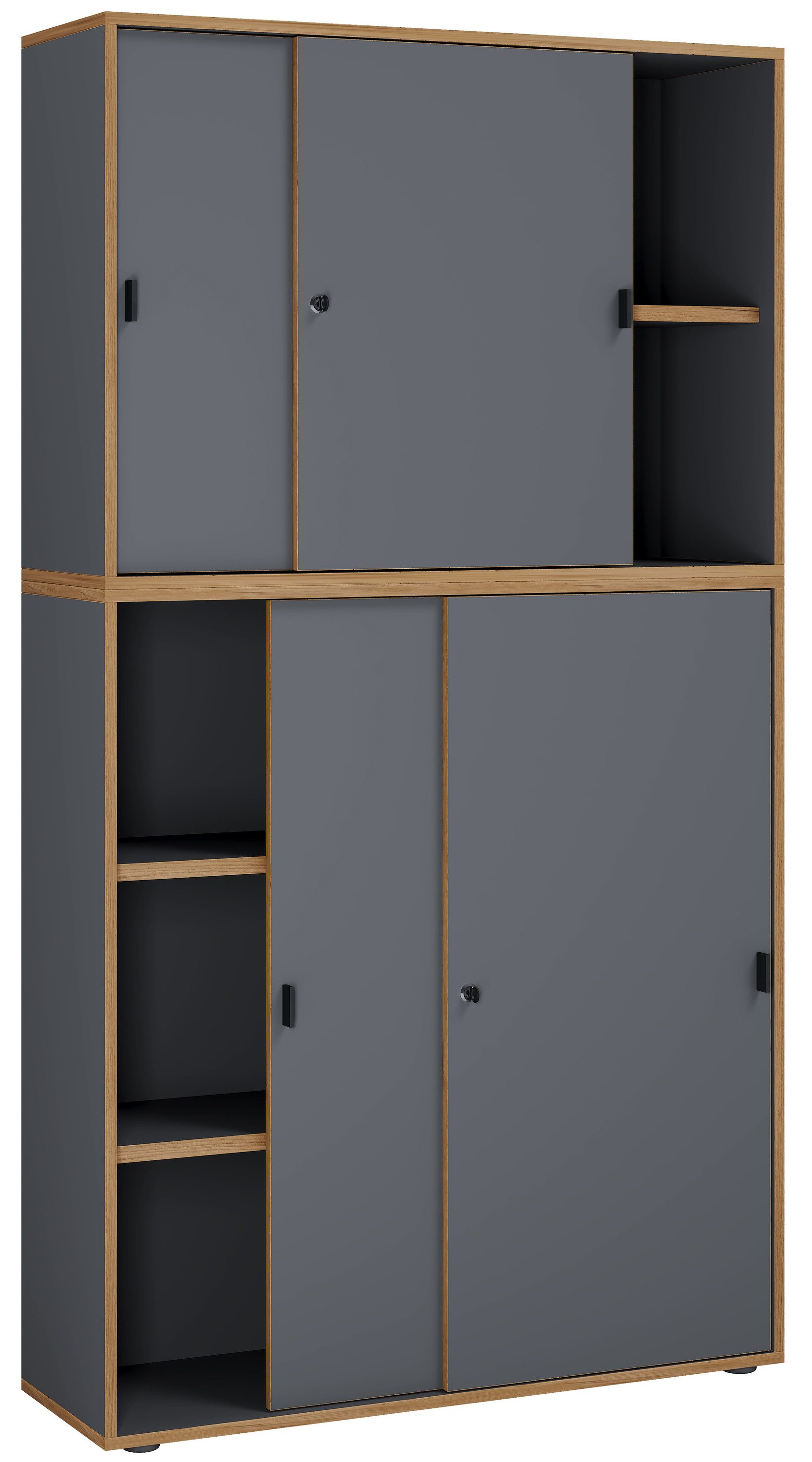 VCM Aktenschrank Büroschrank Aktenschrank Schiebetüren Salia 5fach günstig online kaufen