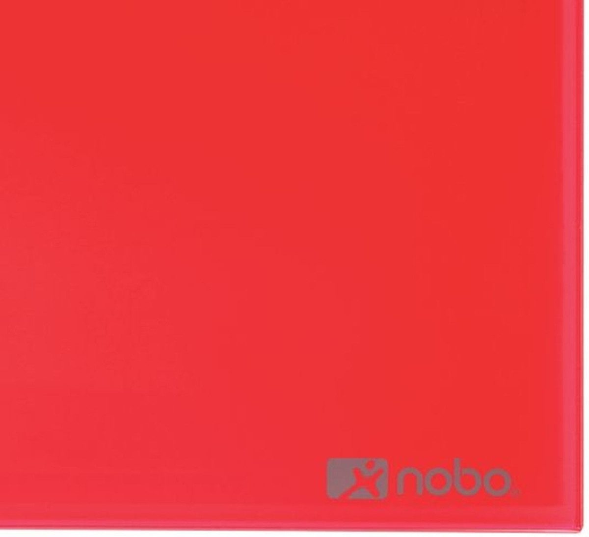 NOBO Wandtafel Glastafel Diamond magnetisch 677x381mm rot