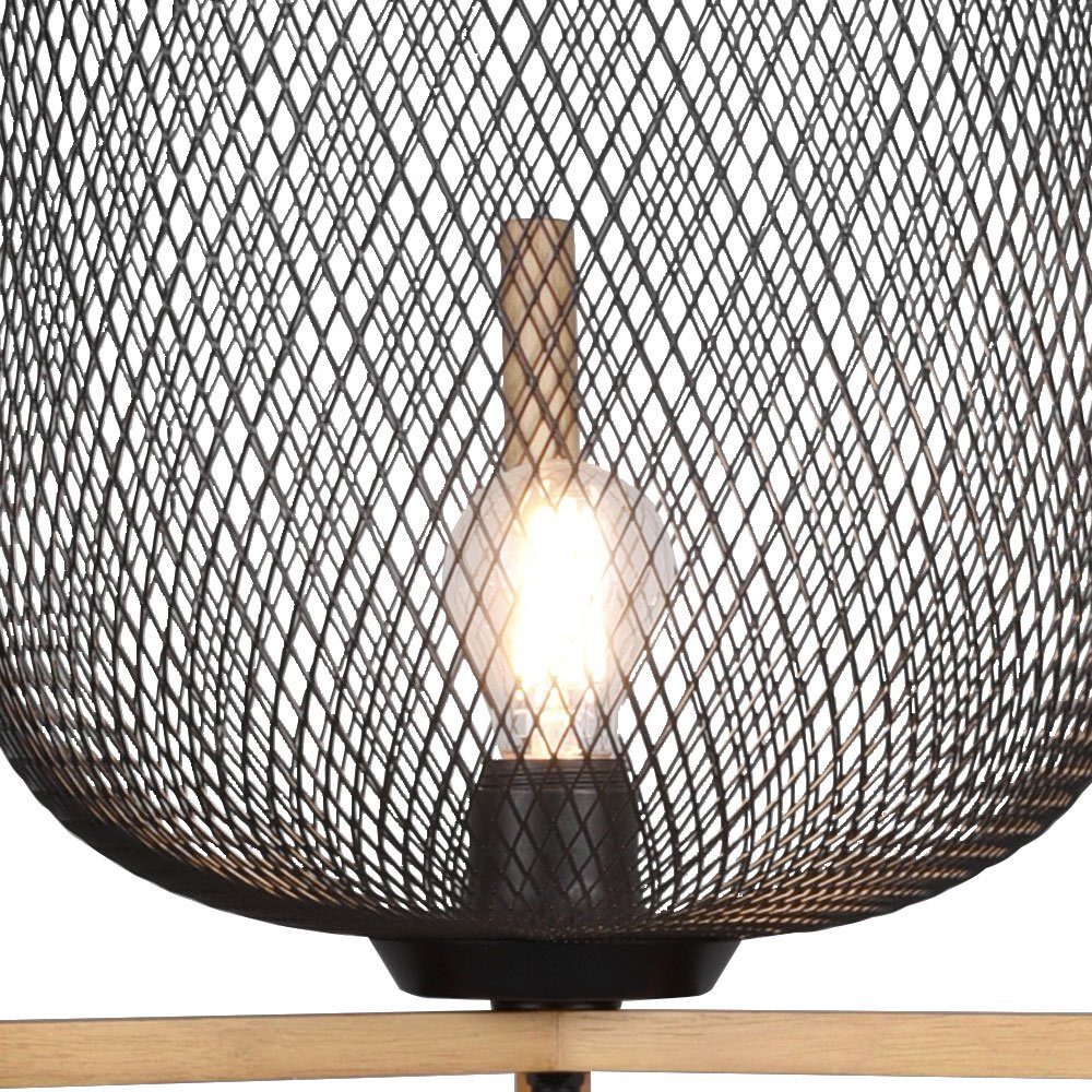 Käfig Fluter etc-shop Steh Decken Lampe Ess Beistell Zimmer Stand nicht Leuchtmittel Holz Stehlampe, inklusive, Leuchte