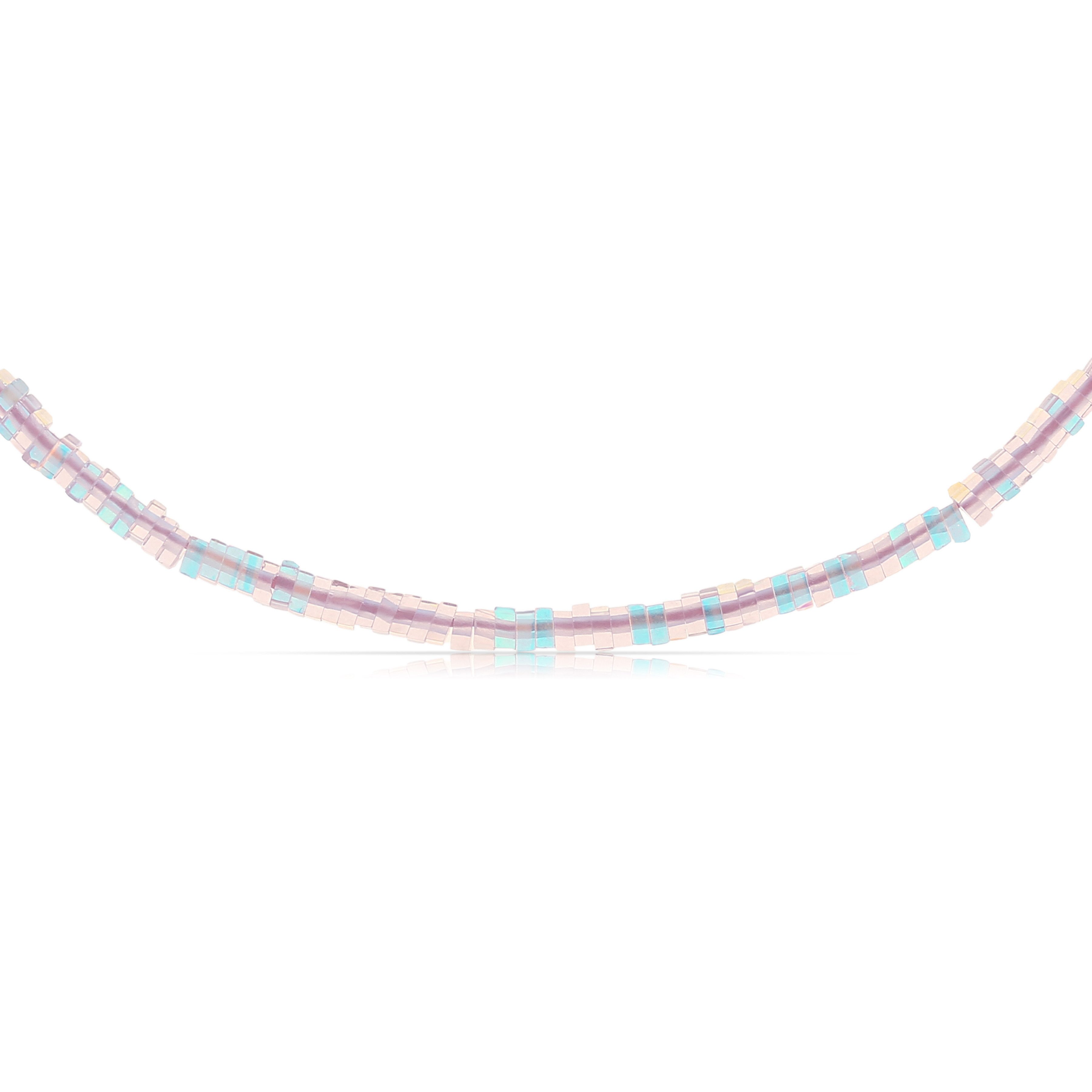 Made by Nami Perlenkette Damen Halskette bunt mit Perlen verstellbar Wasser günstig online kaufen