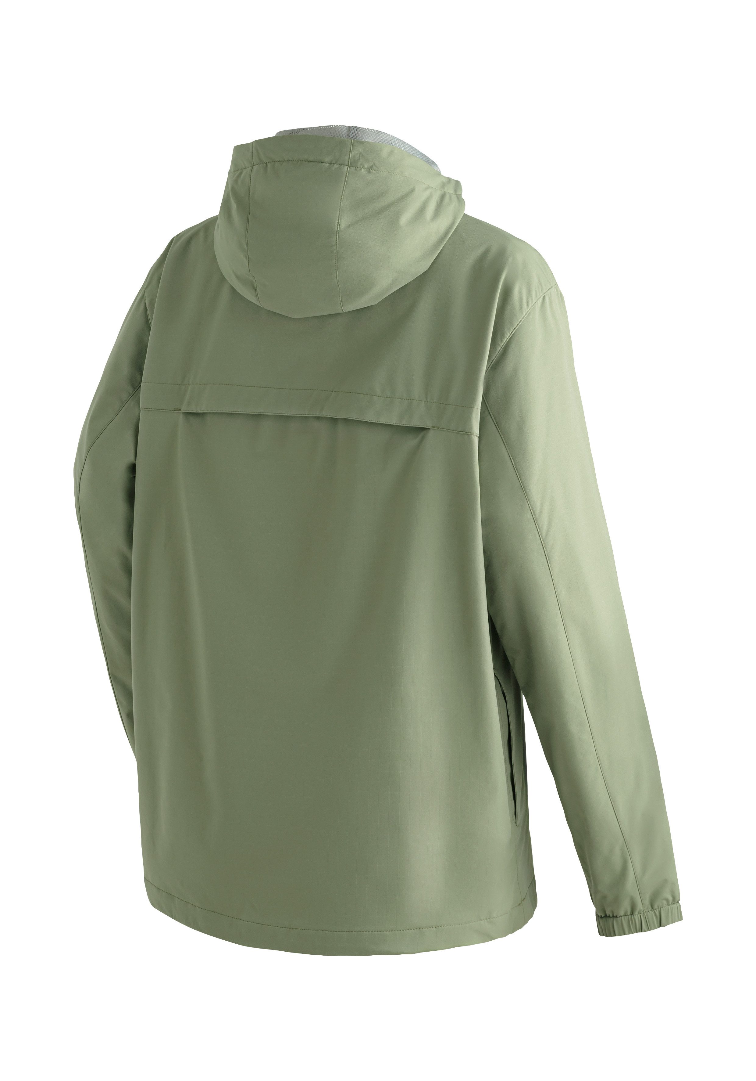 Maier Sports Outdoorjacke OkokO Loop Unisex Windbreaker, Schlupfjacke wasserdicht, verstellbare Kapuze