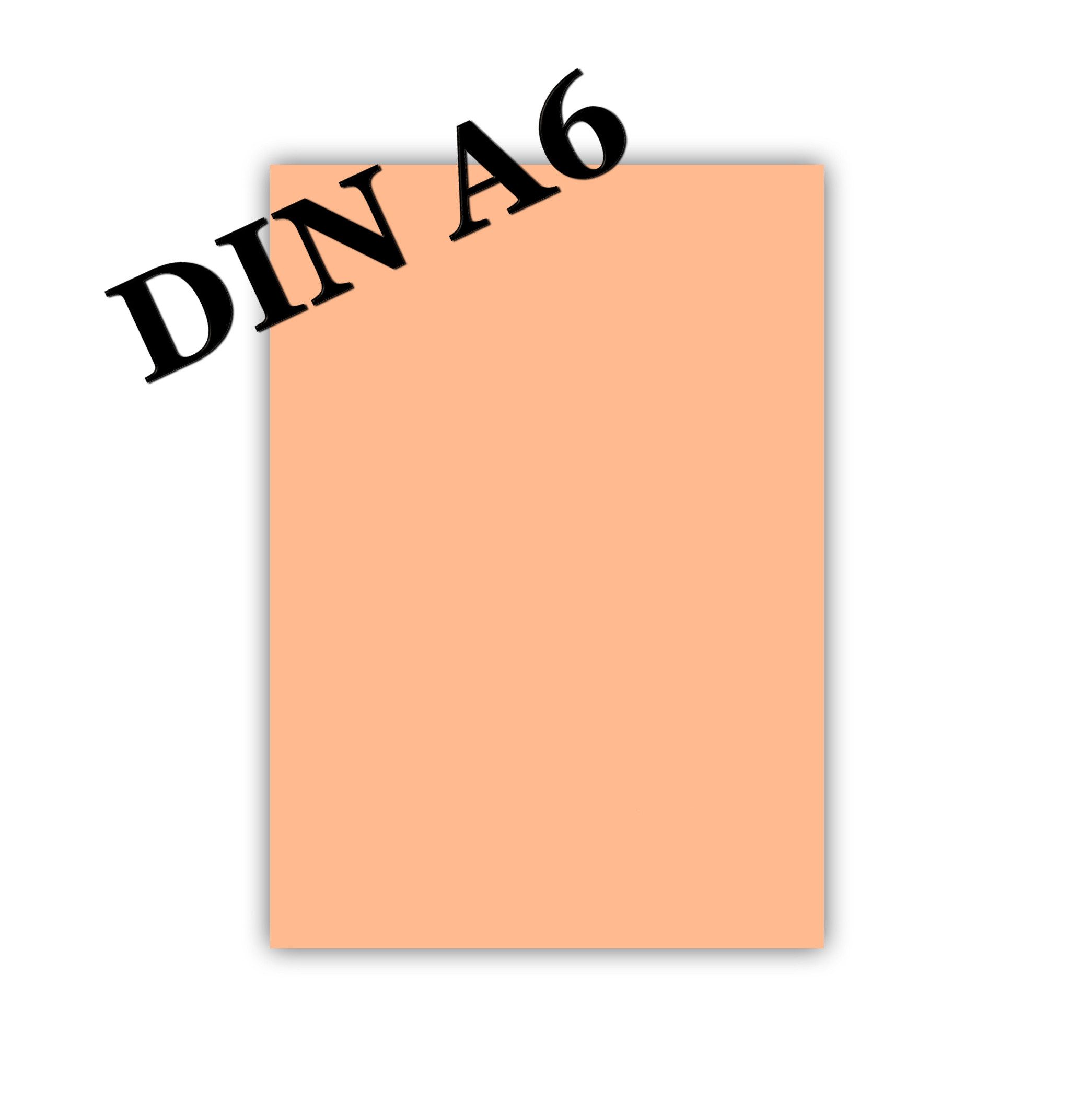 LYSCO Канцтовари farbige Premium Briefbogen Caribic, Farbe Apricot (CAR-743), Schreibpapier Pfirsich- Formate DIN A3, A4, A5, A6, DIN lang