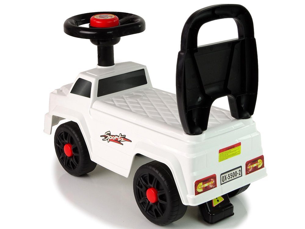 2 QX-5500- Car Rider Rutscher Toys Weiß Rutscher LEAN LEANToys