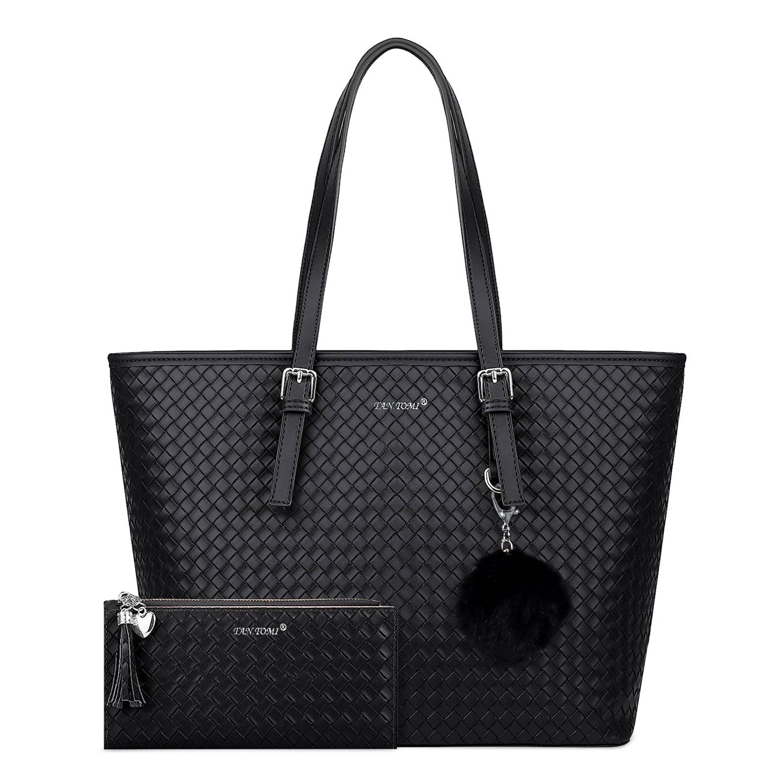 TAN.TOMI Businesstasche Damen Shopper Handtasche mit Geldbörse, Schlüsselan günstig online kaufen