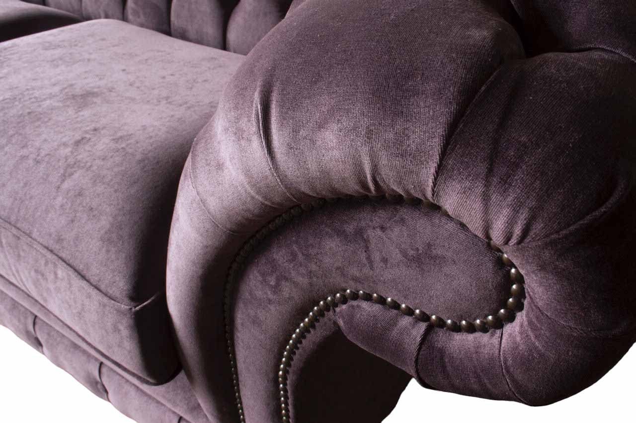 Wohnzimmer Klassisch Chesterfield Chesterfield-Sofa, JVmoebel Textil Design Dreisitzer Sofa
