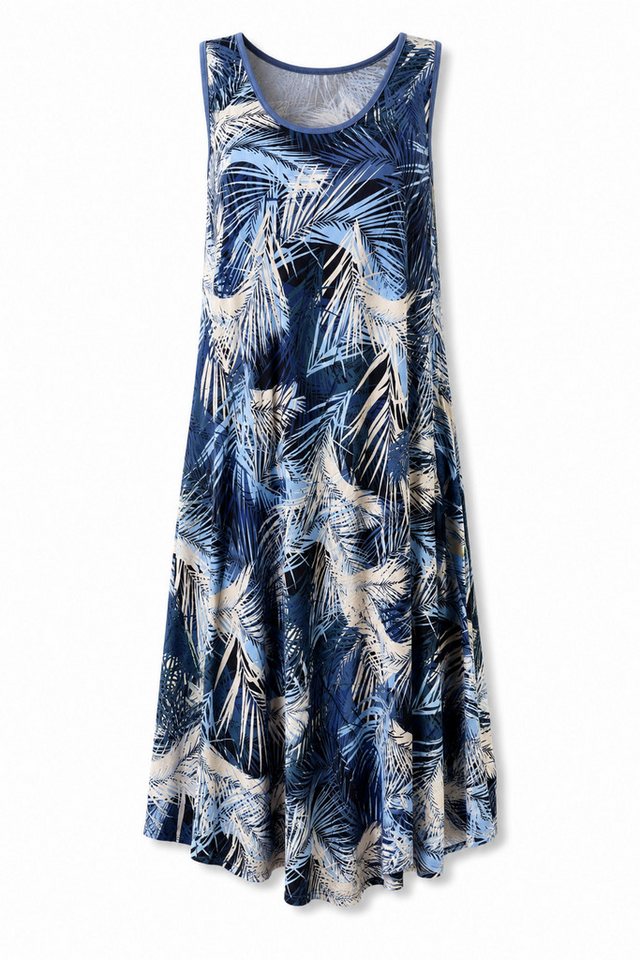 ITALY VIBES Sommerkleid - leichtes Viskosekleid Ärmellos mit A-Linie - Damen Kleid ONE SIZE- passend für Größen von M-XL