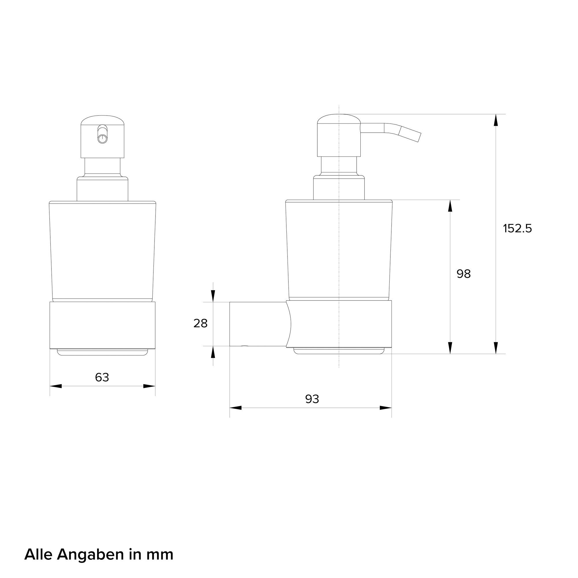 CHRIS BERGEN Seifenspender Flüssigseifenspender wandhängend zur Wandmontage günstig online kaufen