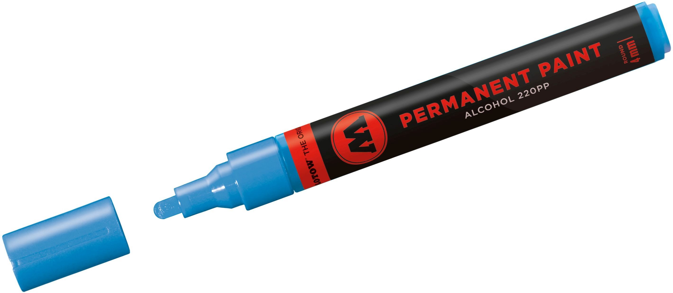 Thumbnail - MOLOTOW Permanentmarker Marker 220PP nachfüllbar 4mm schockblau mittel