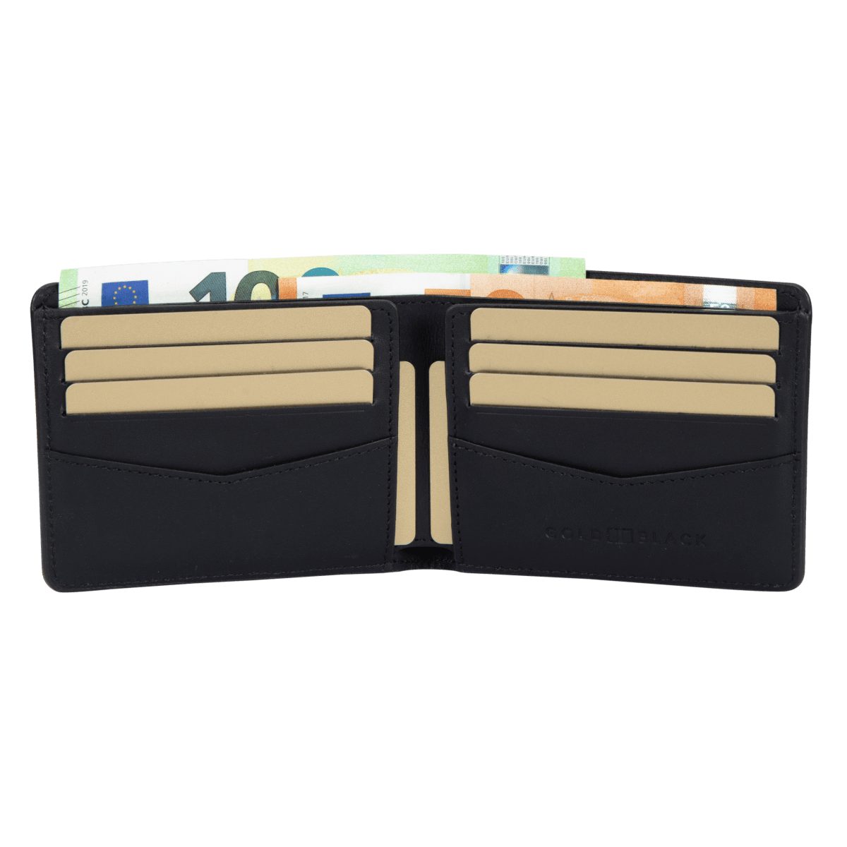 GOLDBLACK Geldbörse GOLDBLACK Geldbörse GM Leder MILANO-Design Grün