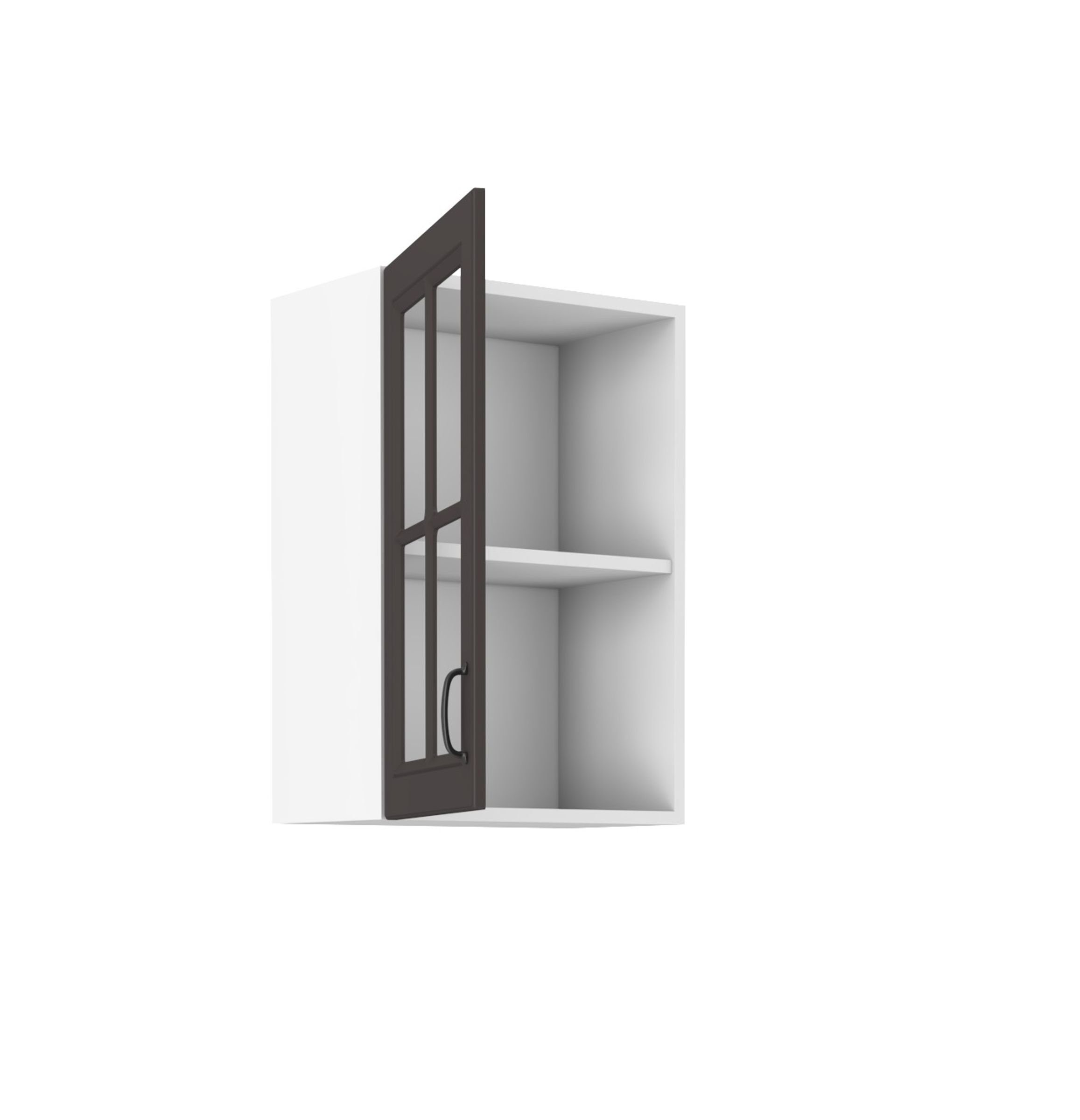 Einbauküche Küchenzeile Glashängeschrank 40 Küche Landhaus Grau Küchen-Preisbombe Stilo Küchenblock
