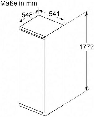 BOSCH Einbaukühlschrank Serie 2 KIR81NSE0, 177,2 cm hoch, 54,1 cm breit