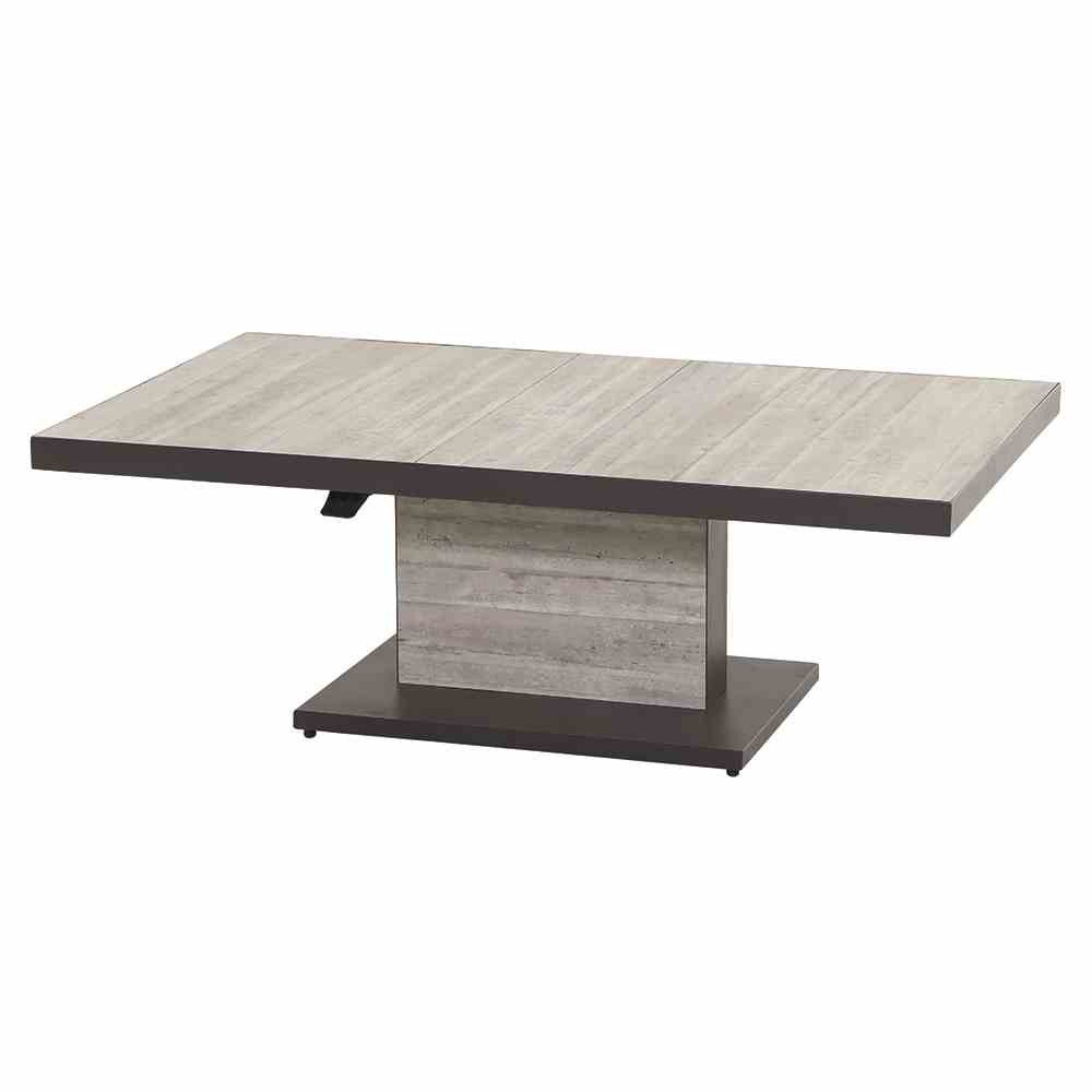 Siena Garden Gartentisch Bellani Lift-Tisch 160 x 90cm anthrazit/pine grey