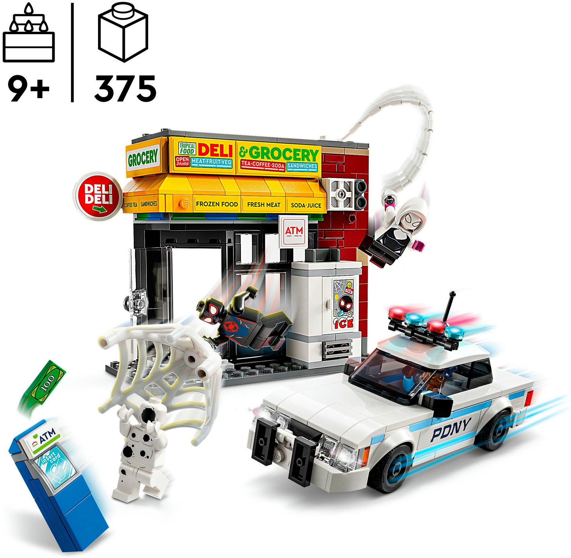 LEGO® Spider-Verse: Miles Morales vs. Spot (76311), LEGO Super Heroes Konstruktionsspielsteine, (375 St), Made in Europe – Bild 3 von 5