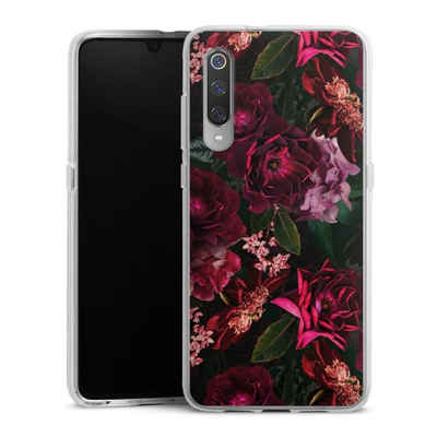 DeinDesign Handyhülle Rose Blumen Blume Dark Red and Pink Flowers, Xiaomi Mi 9 Silikon Hülle Bumper Case Handy Schutzhülle