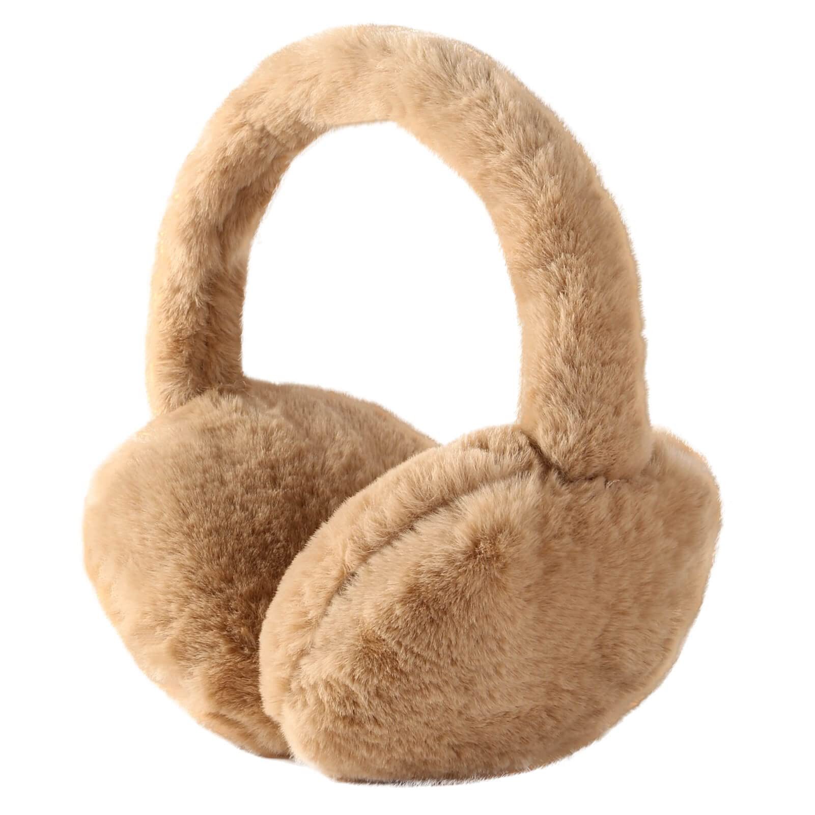 Coonoor Ohrenwärmer Ohrenschützer für Damen Faltbare Pelzige Ohrenwärmer für Winter