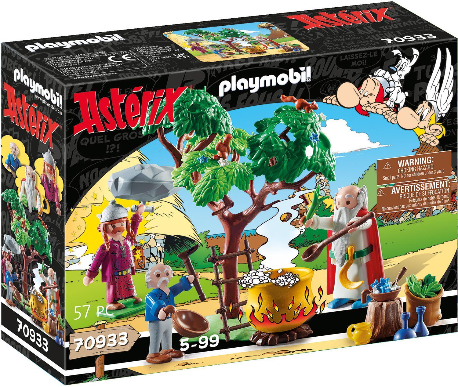 Playmobil® Konstruktions-Spielset Miraculix mit Zaubertrank (70933), Asterix, (57 St), Made in Germany