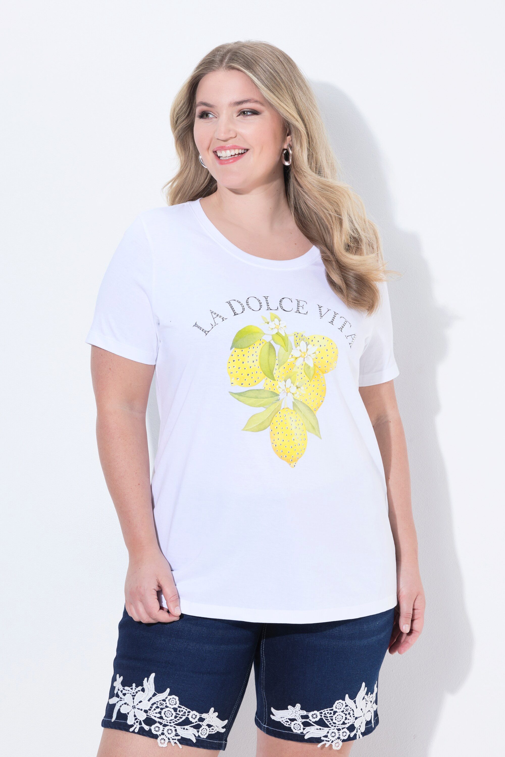 MIAMODA T-Shirt T-Shirt Comfort Fit Zitronen-Motiv