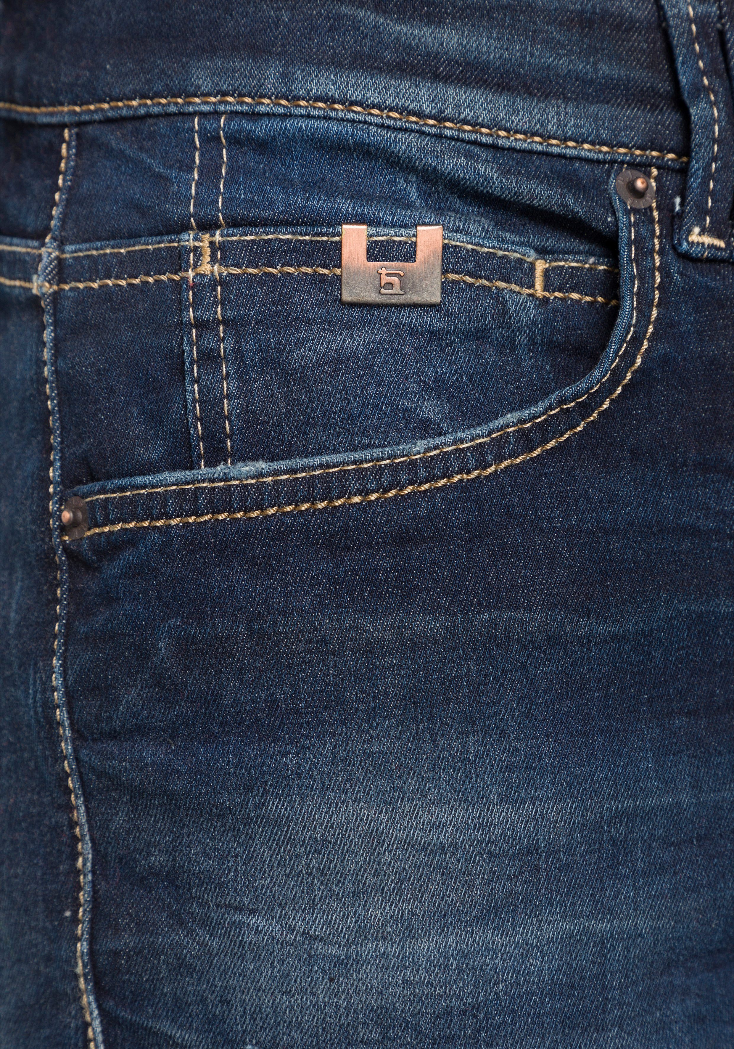 Herren Jeans H.I.S Slim-fit-Jeans PITT Ökologische, wassersparende Produktion durch Ozon Wash