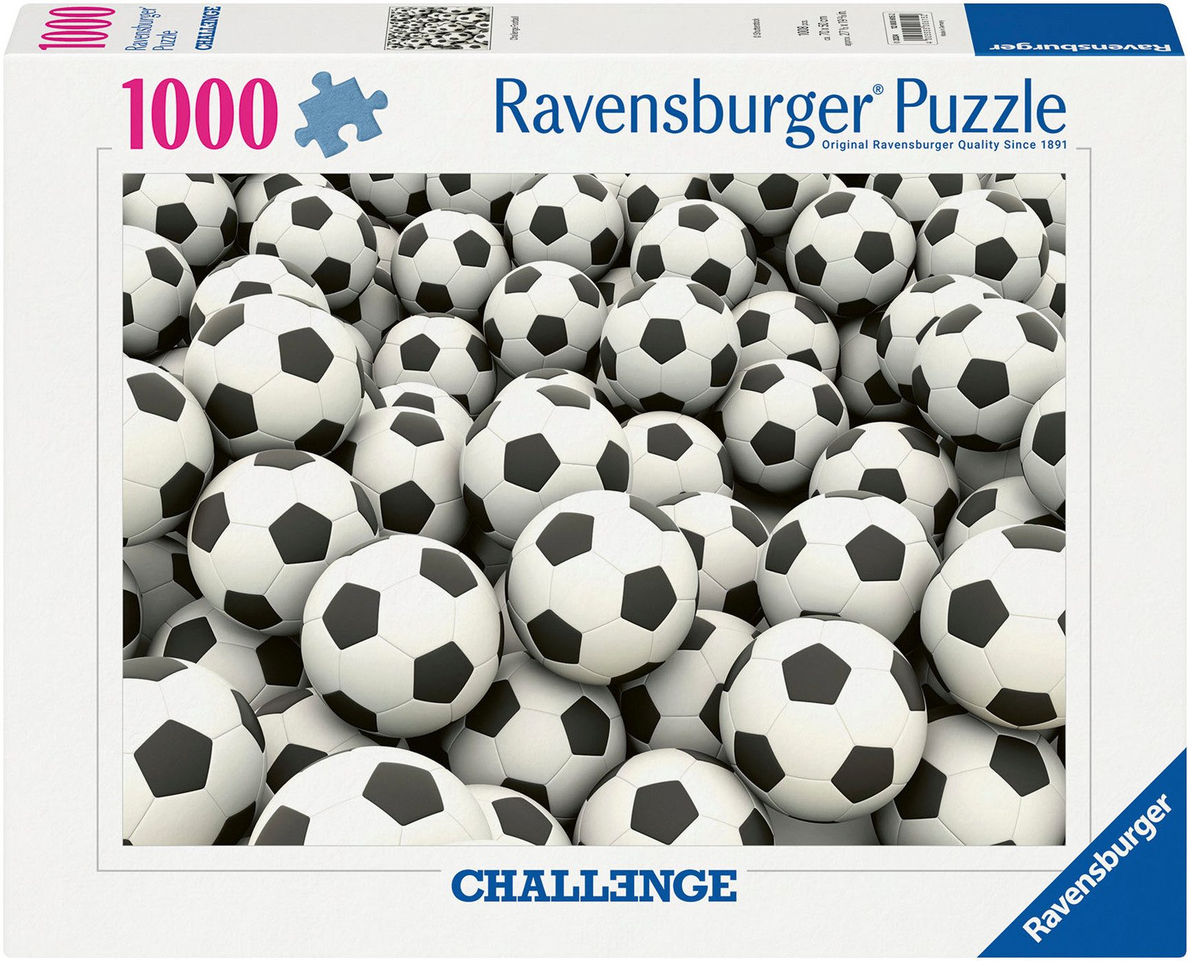 Ravensburger Puzzle Challenge, Fußball, 1000 Puzzleteile, Made in Germany