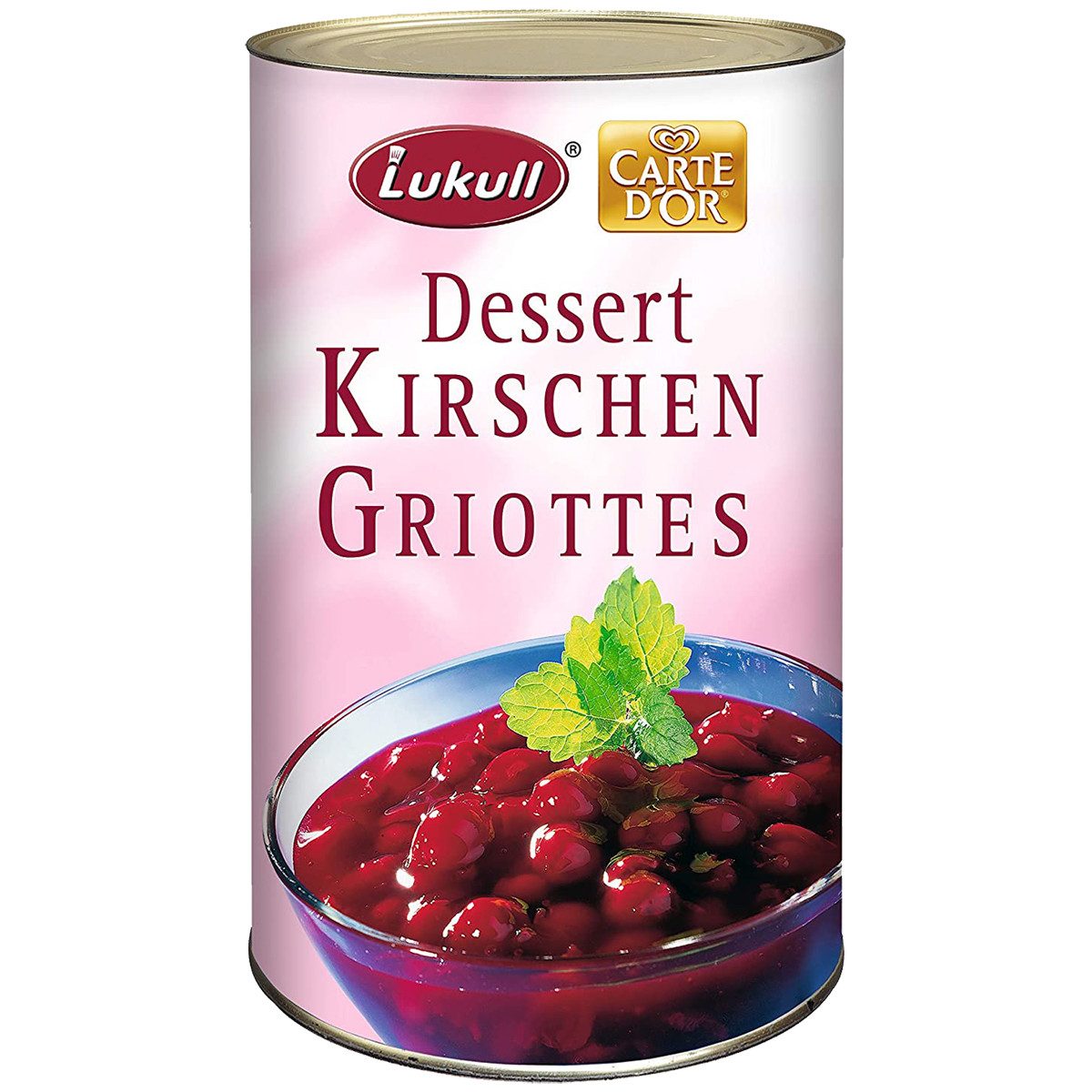 Lukull Obstkonserve, Lukull Dessert Kirschen Griottes Großpackung für Gastro 2000g